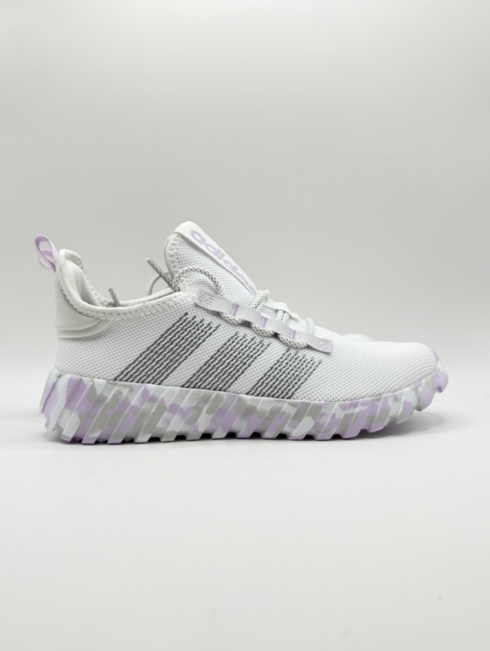 Adidas Kaptir Flow K Gray Lavender Sneakers Size 4Y / Women’s 5